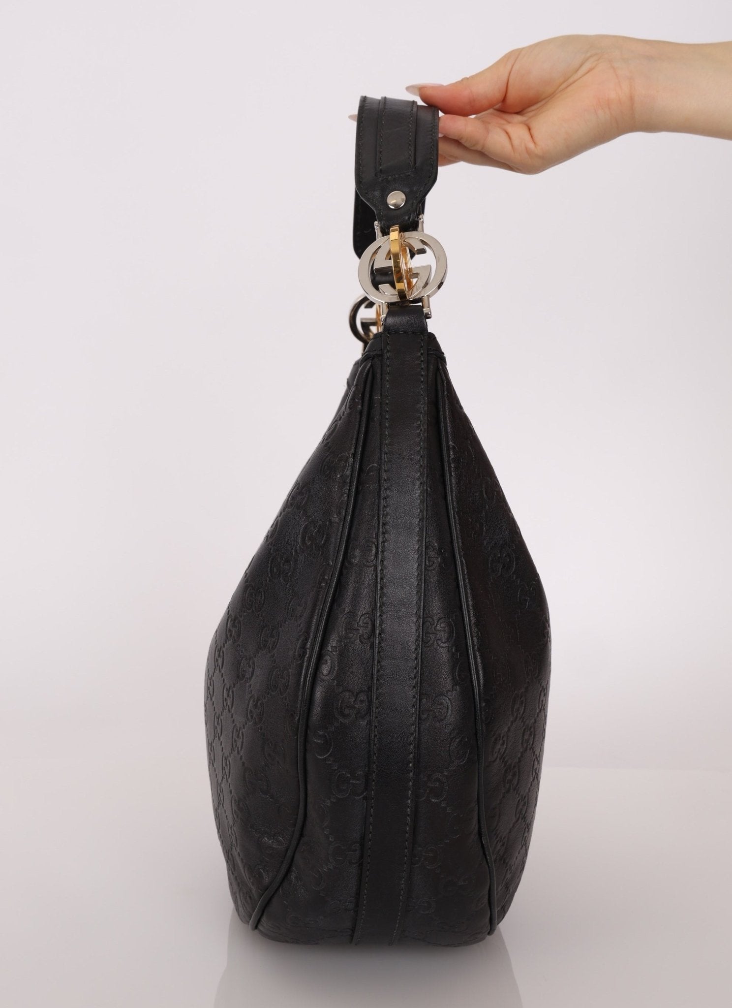 Gucci Guccissima Leather Twins Hobo - FashioNica