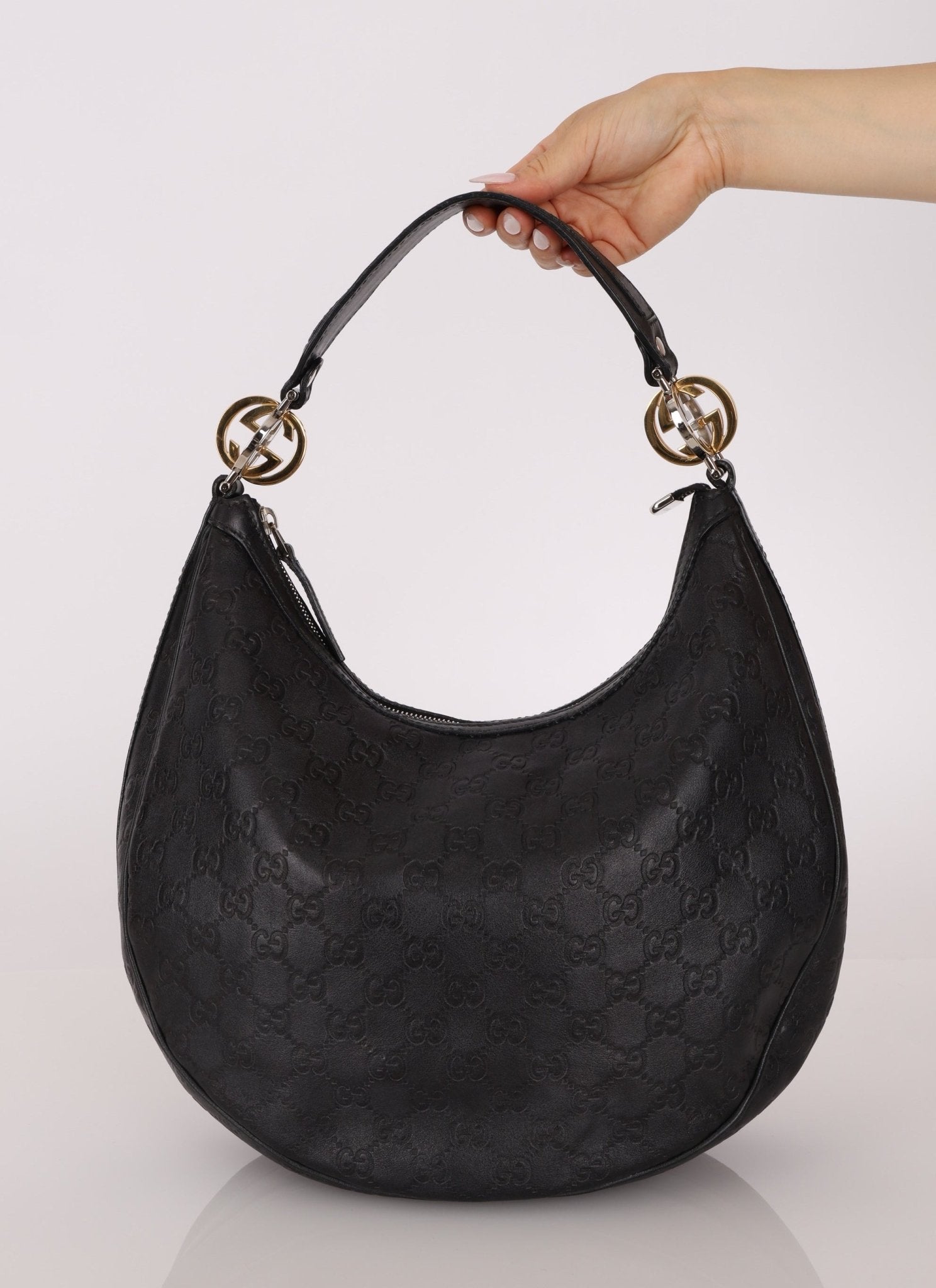 Gucci Guccissima Leather Twins Hobo - FashioNica