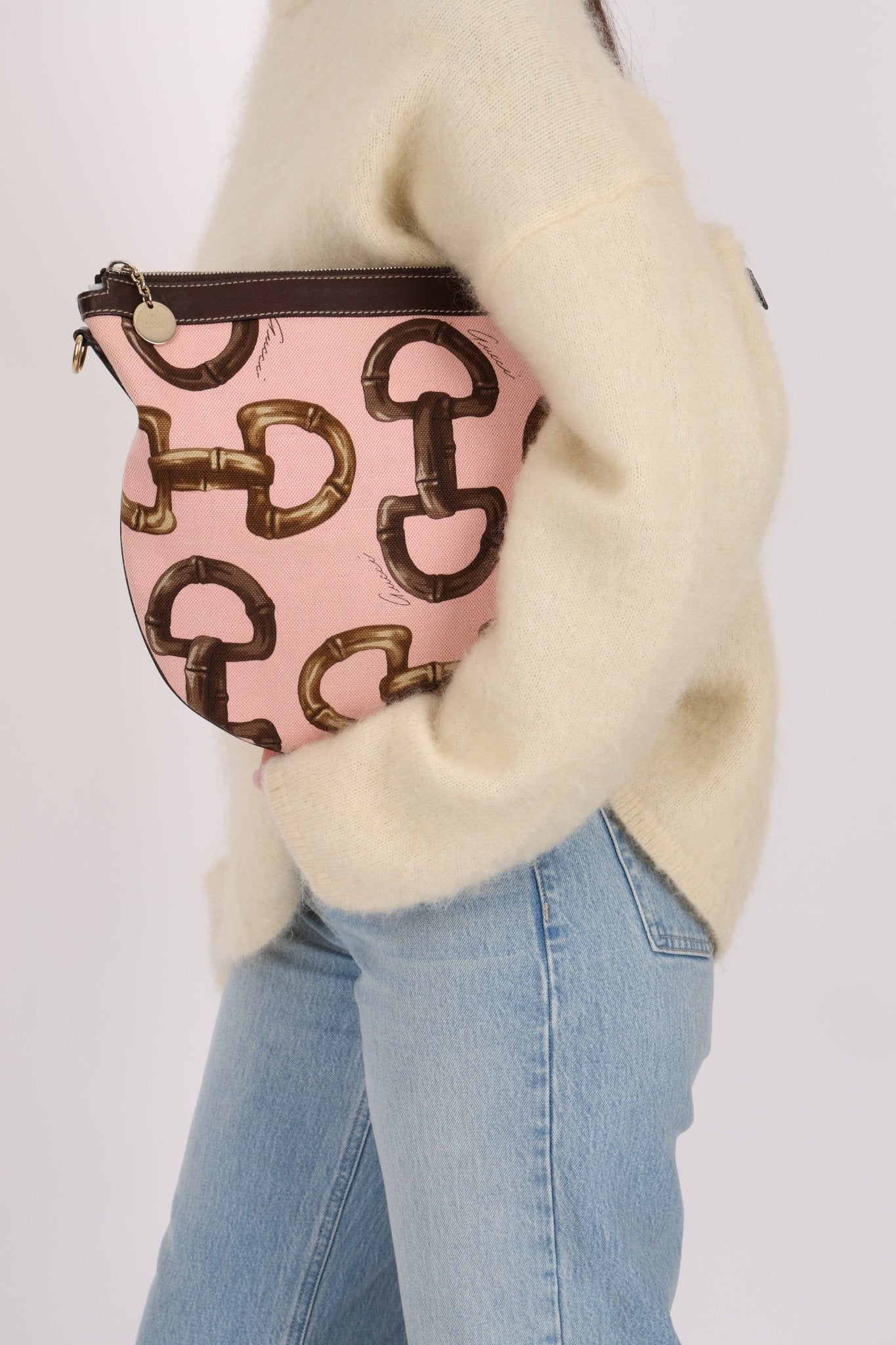 Gucci Horsebit Hobo Canvas Bag - FashioNica