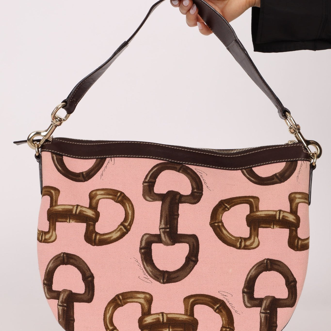 Gucci Horsebit Hobo Canvas Bag - FashioNica