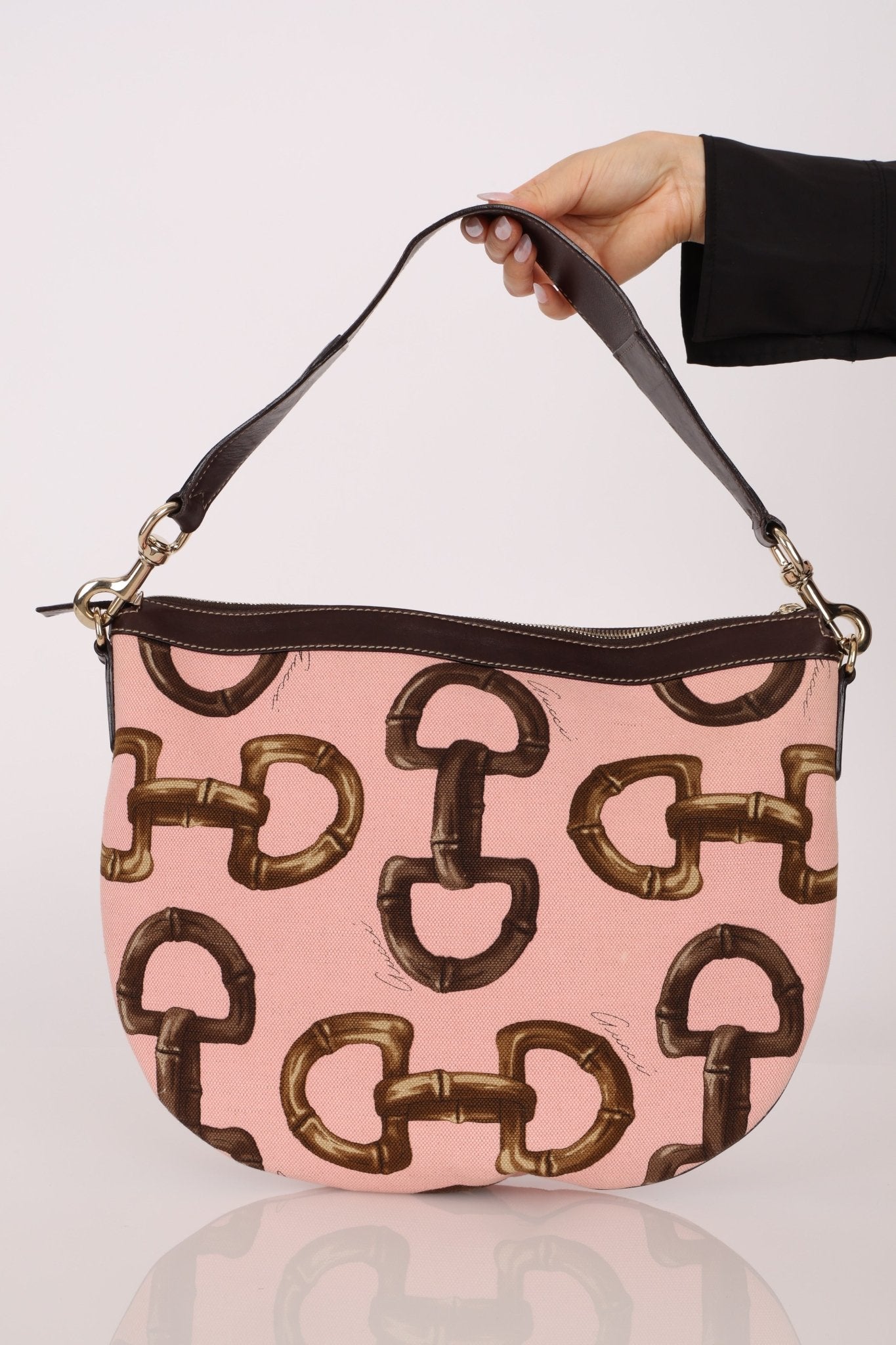 Gucci Horsebit Hobo Canvas Bag - FashioNica