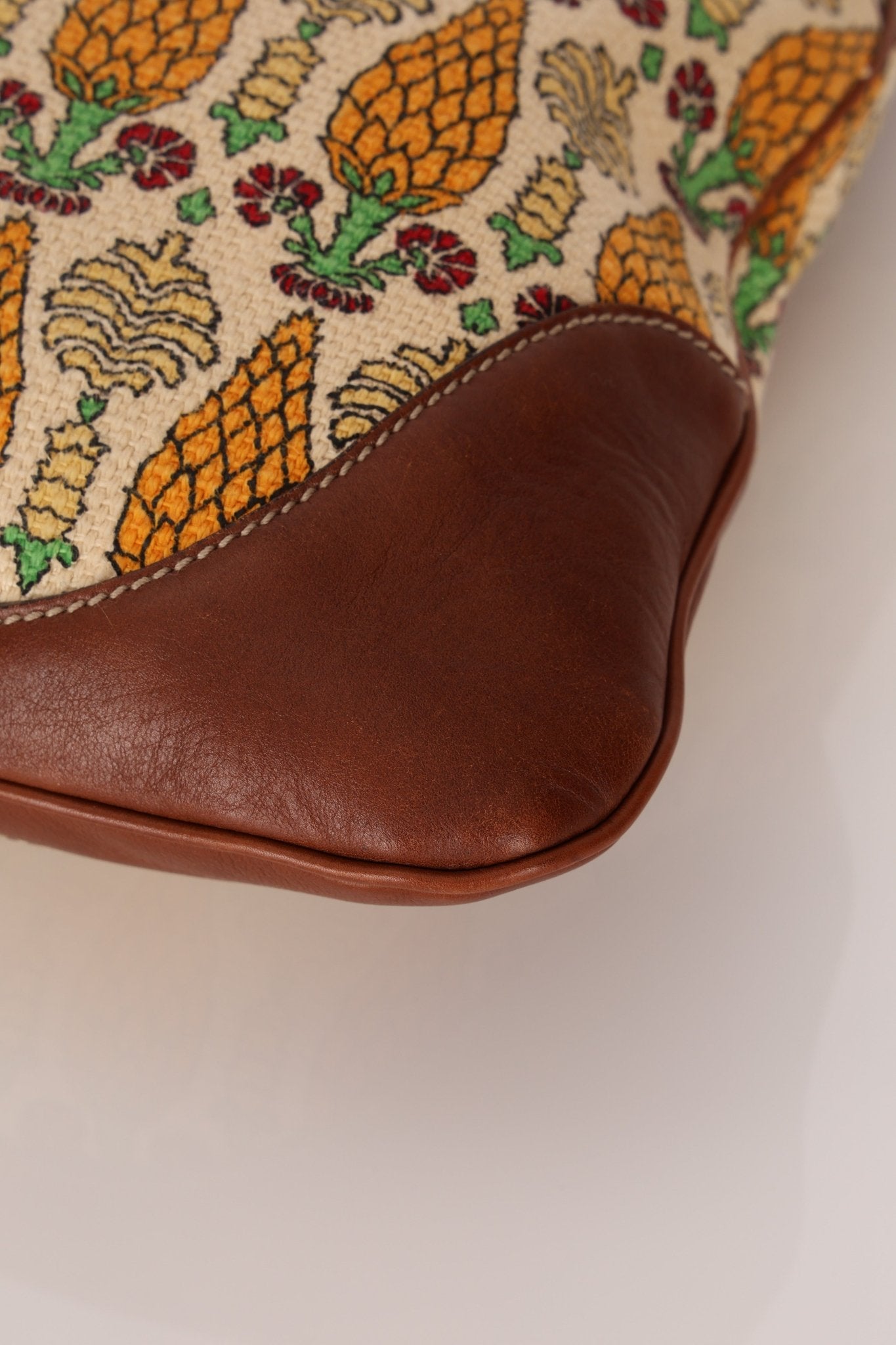 Gucci Large Pineapple Canvas Jackie Bouvier Hobo - FashioNica