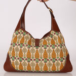 Gucci Large Pineapple Canvas Jackie Bouvier Hobo - FashioNica