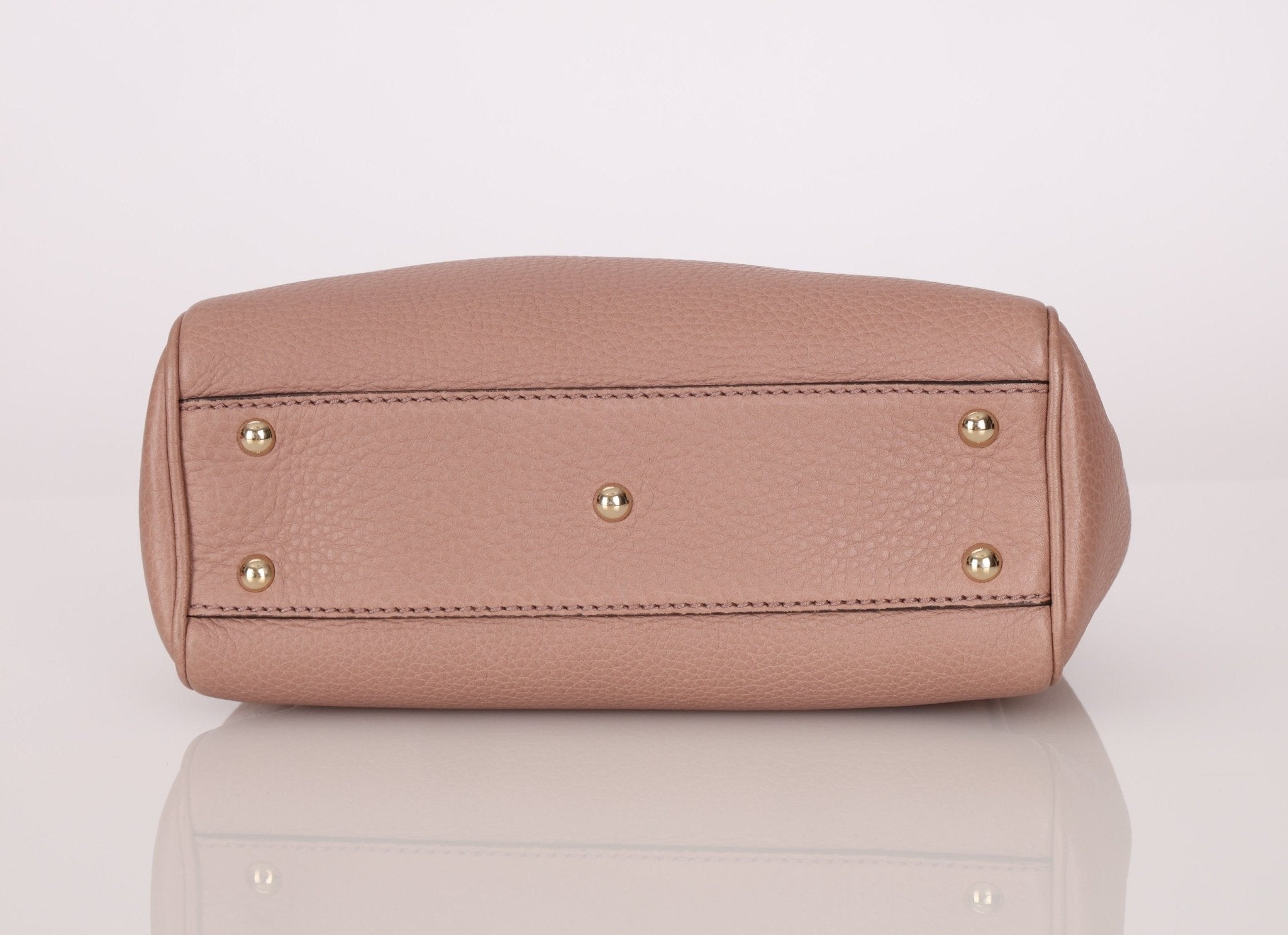 Gucci Leather Bamboo Mini Shopper Tote - FashioNica