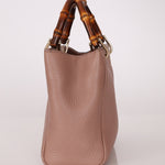 Gucci Leather Bamboo Mini Shopper Tote - FashioNica