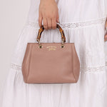 Gucci Leather Bamboo Mini Shopper Tote - FashioNica