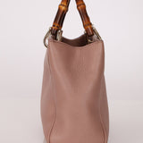 Gucci Leather Bamboo Mini Shopper Tote - FashioNica