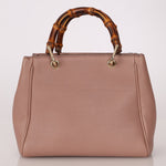 Gucci Leather Bamboo Mini Shopper Tote - FashioNica