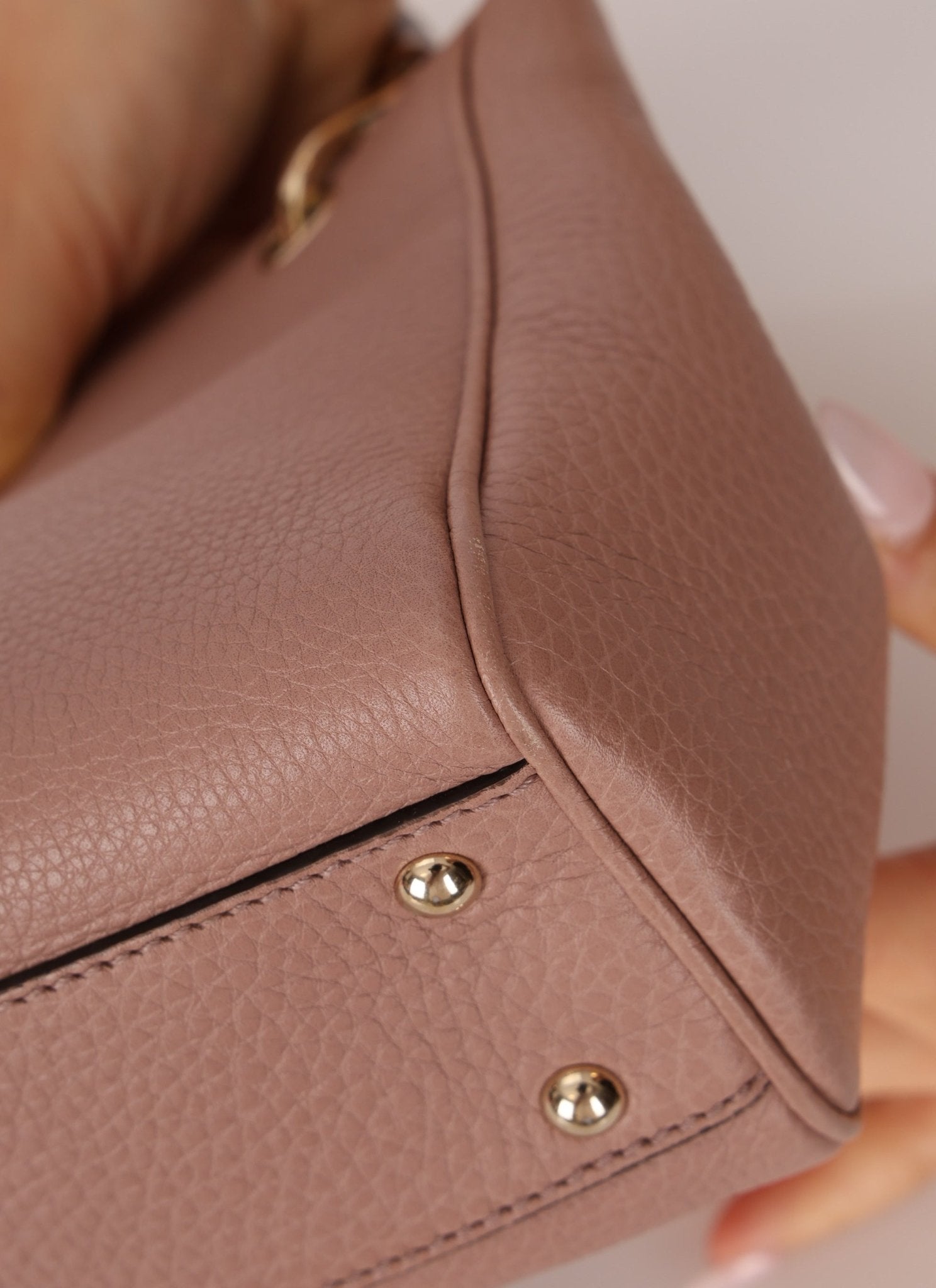 Gucci Leather Bamboo Mini Shopper Tote - FashioNica