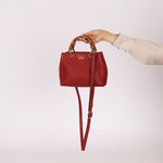 Gucci Leather Bamboo Mini Tote - FashioNica