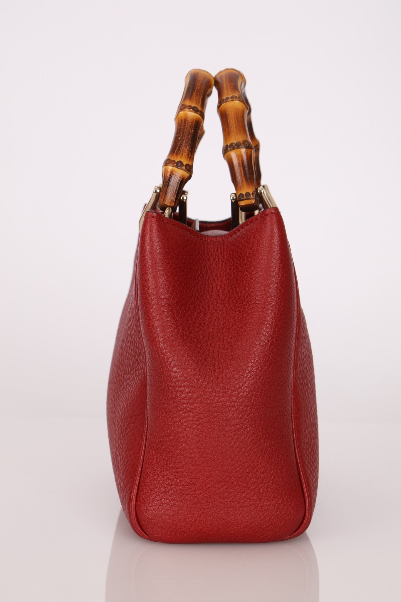 Gucci Leather Bamboo Mini Tote - FashioNica