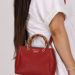 Gucci Leather Bamboo Mini Tote - FashioNica
