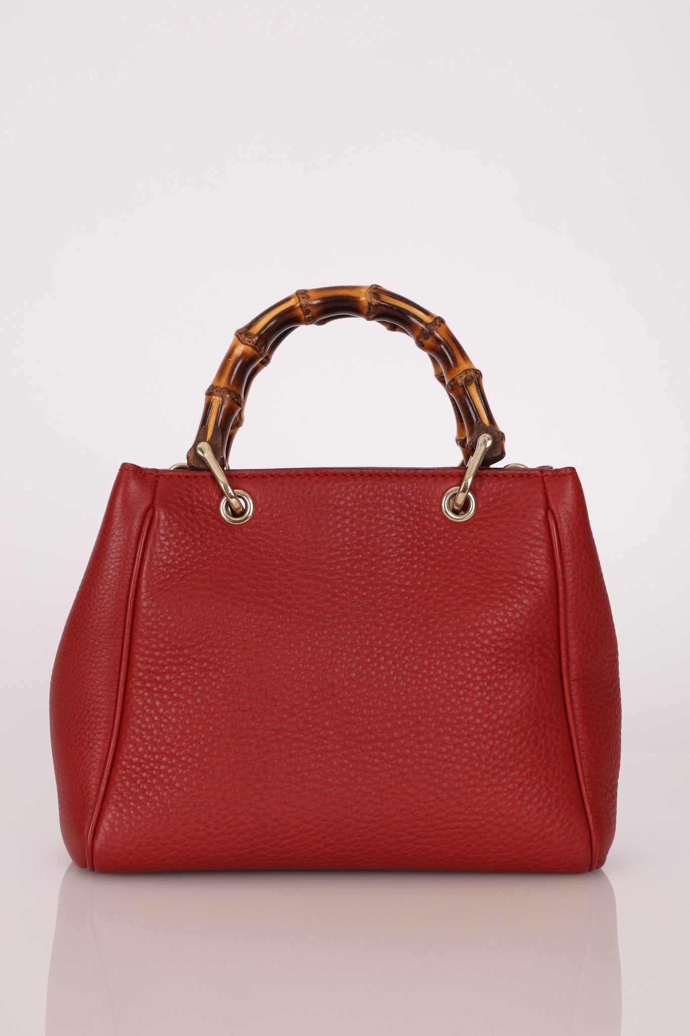 Gucci Leather Bamboo Mini Tote - FashioNica