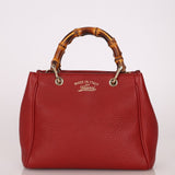 Gucci Leather Bamboo Mini Tote - FashioNica