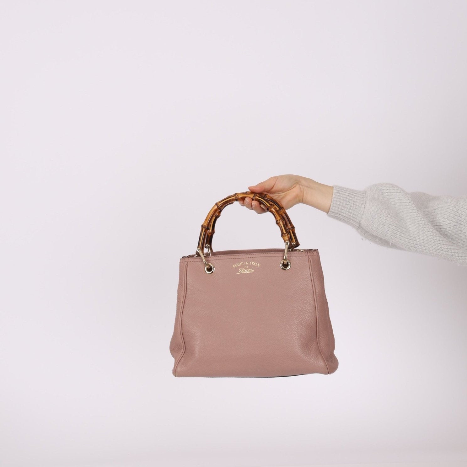 Gucci Leather Bamboo Top Handle Tote - FashioNica