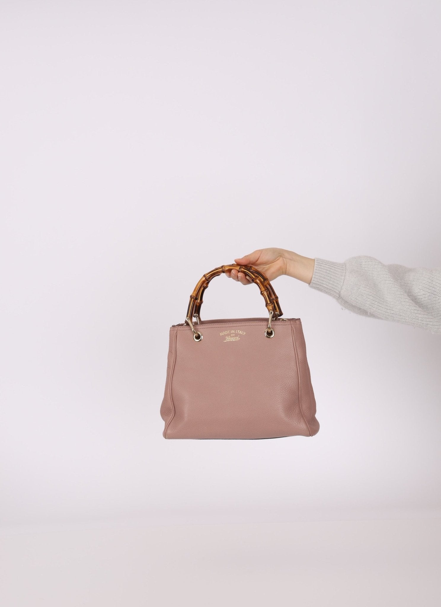 Gucci Leather Bamboo Top Handle Tote - FashioNica