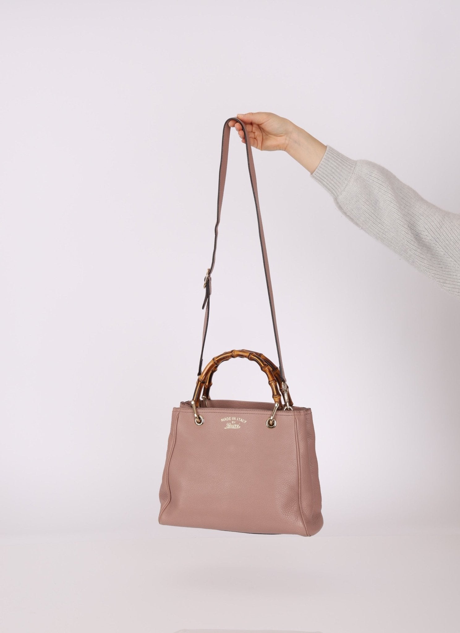 Gucci Leather Bamboo Top Handle Tote - FashioNica