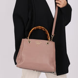 Gucci Leather Bamboo Top Handle Tote - FashioNica