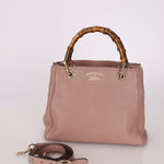 Gucci Leather Bamboo Top Handle Tote - FashioNica