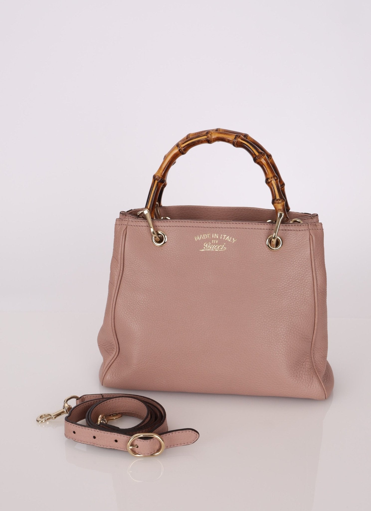 Gucci Leather Bamboo Top Handle Tote - FashioNica