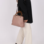 Gucci Leather Bamboo Top Handle Tote - FashioNica