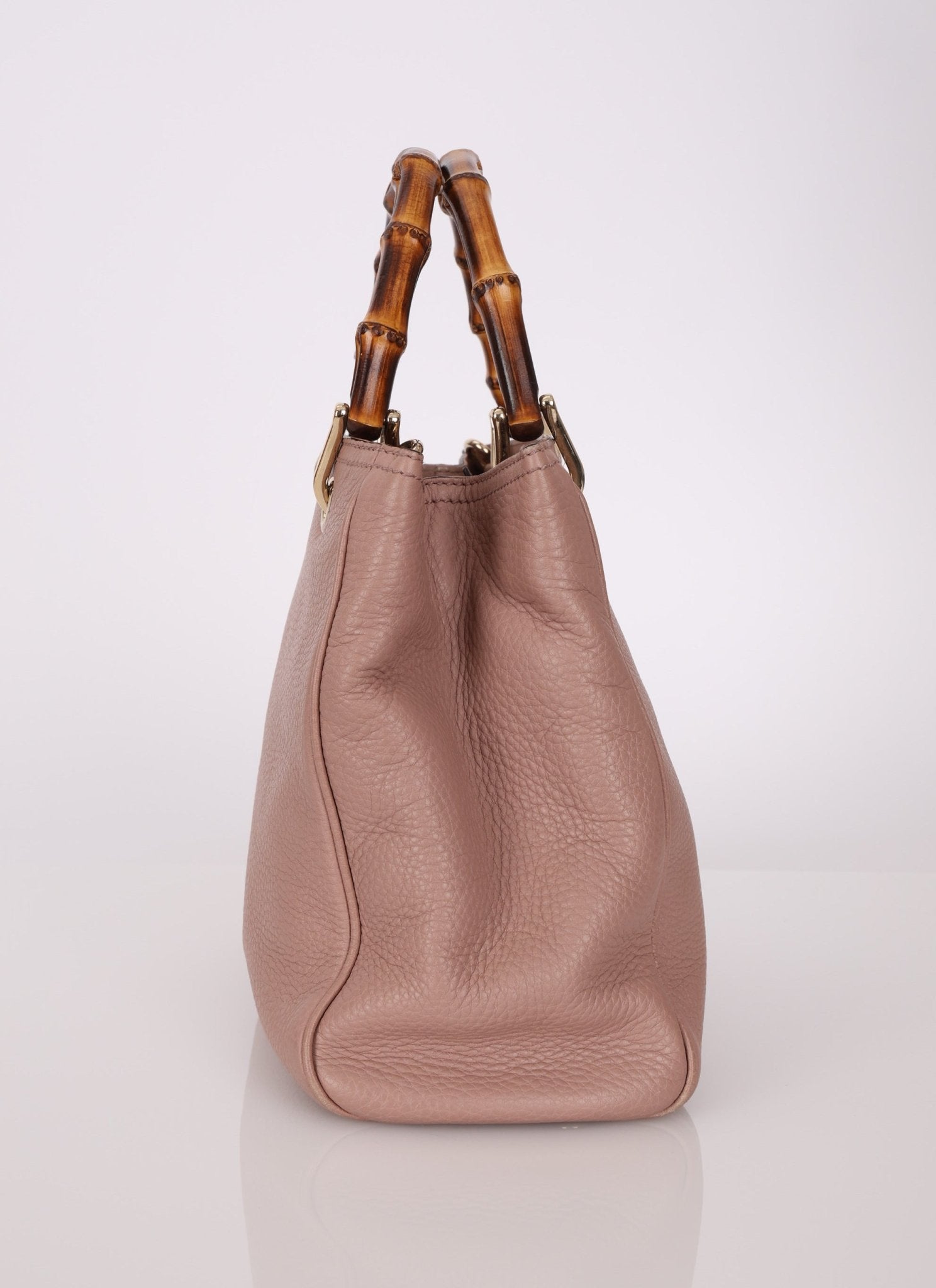 Gucci Leather Bamboo Top Handle Tote - FashioNica