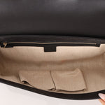 Gucci Leather Bamboo XL Clutch - FashioNica