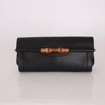 Gucci Leather Bamboo XL Clutch - FashioNica