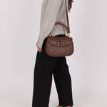 Gucci Leather Brown Bamboo Top Handle w/ Strap - FashioNica
