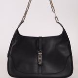 Gucci Leather Paperclip Chain Small Jackie - FashioNica