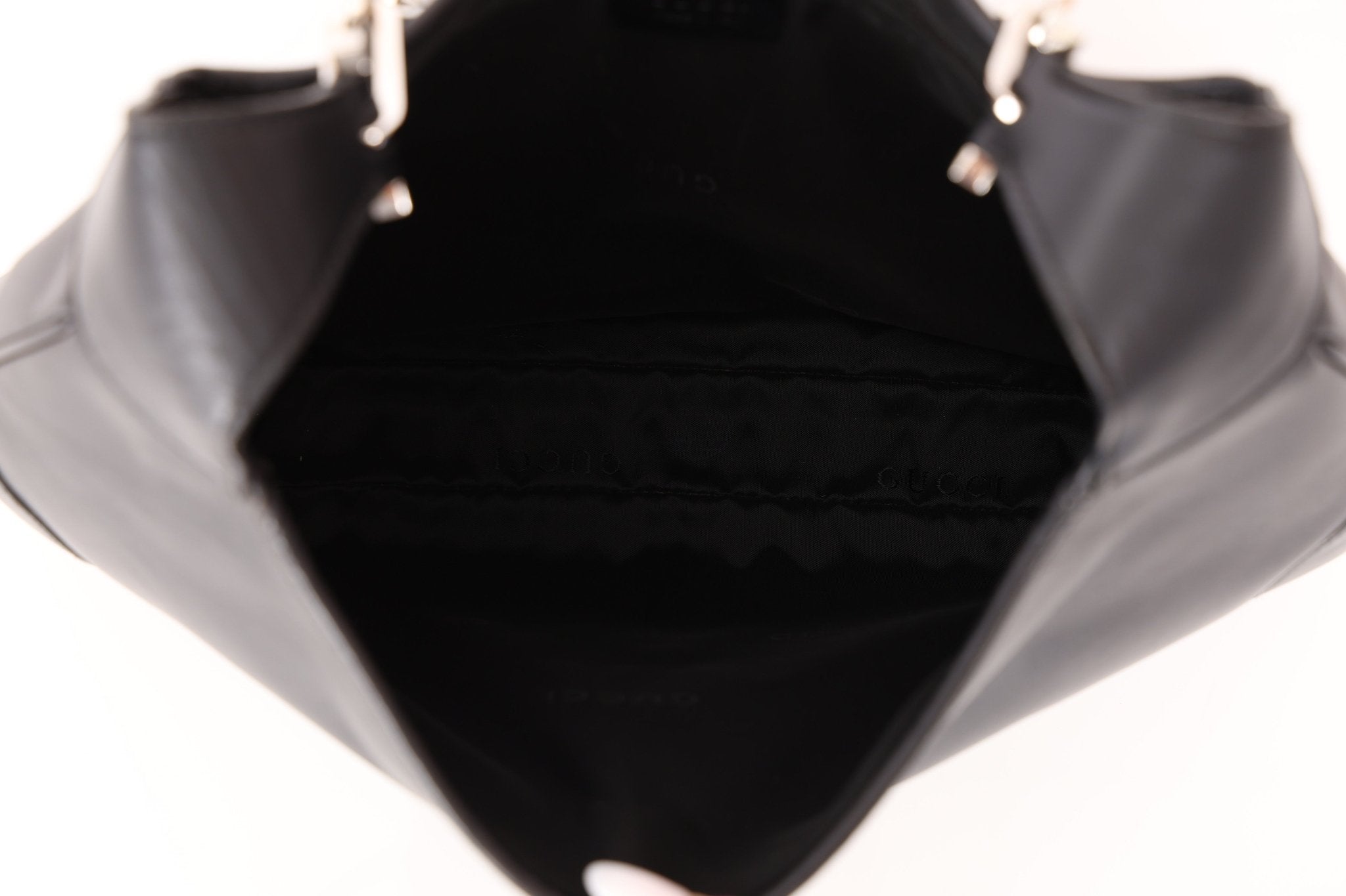 Gucci Leather Paperclip Chain Small Jackie - FashioNica