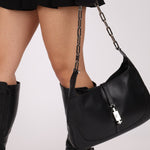 Gucci Leather Paperclip Chain Small Jackie - FashioNica