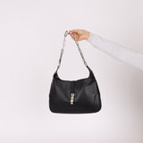 Gucci Leather Paperclip Chain Small Jackie - FashioNica