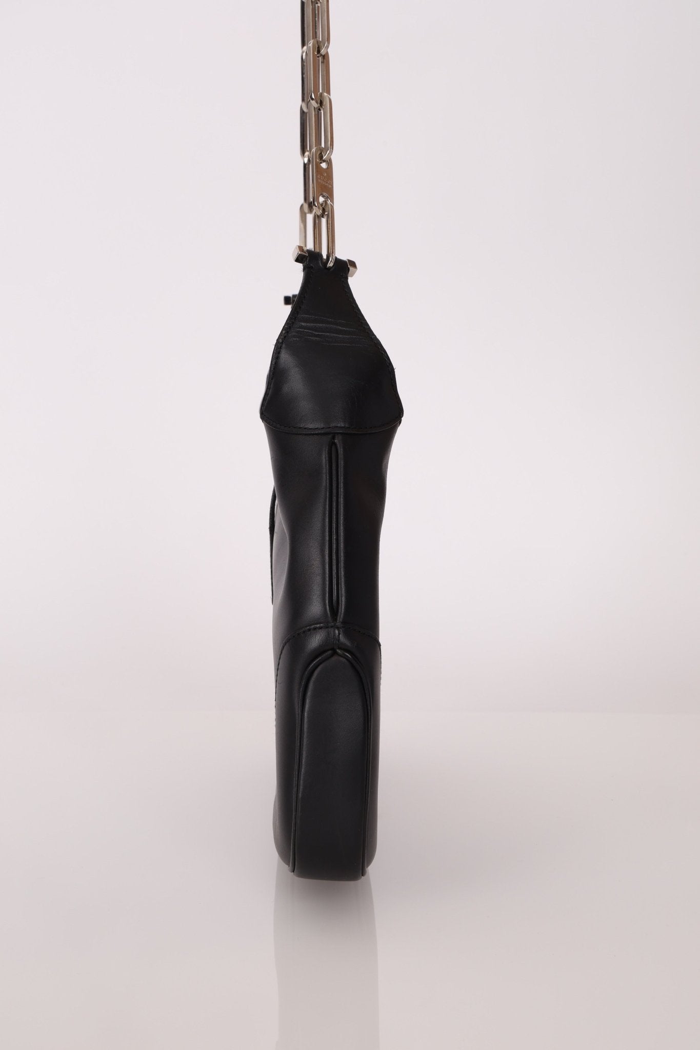 Gucci Leather Paperclip Chain Small Jackie - FashioNica