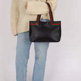 Gucci Leather Sherry Tote Bag - FashioNica
