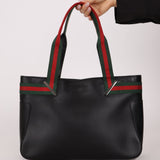 Gucci Leather Sherry Tote Bag - FashioNica