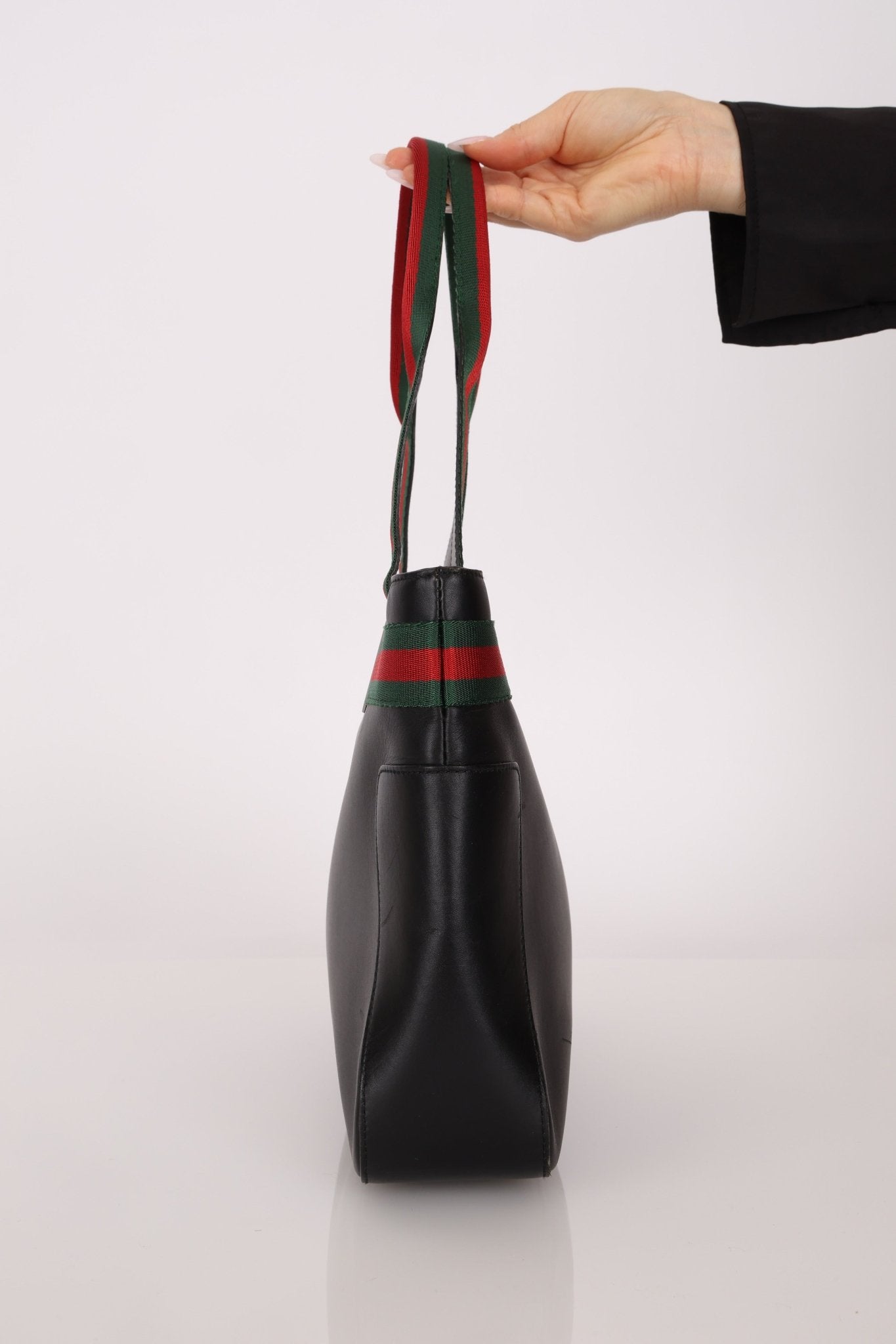 Gucci Leather Sherry Tote Bag - FashioNica