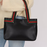 Gucci Leather Sherry Tote Bag - FashioNica