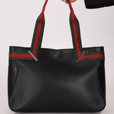 Gucci Leather Sherry Tote Bag - FashioNica