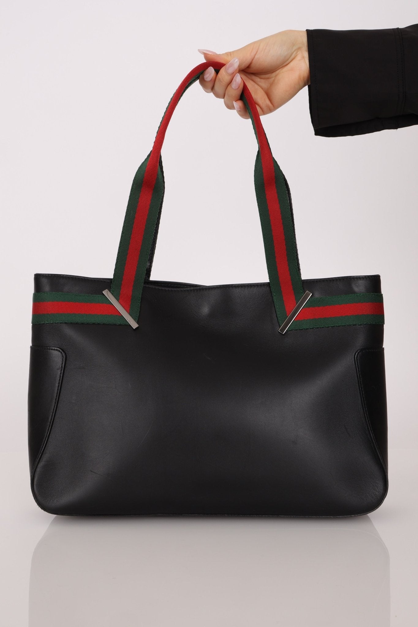 Gucci Leather Sherry Tote Bag - FashioNica