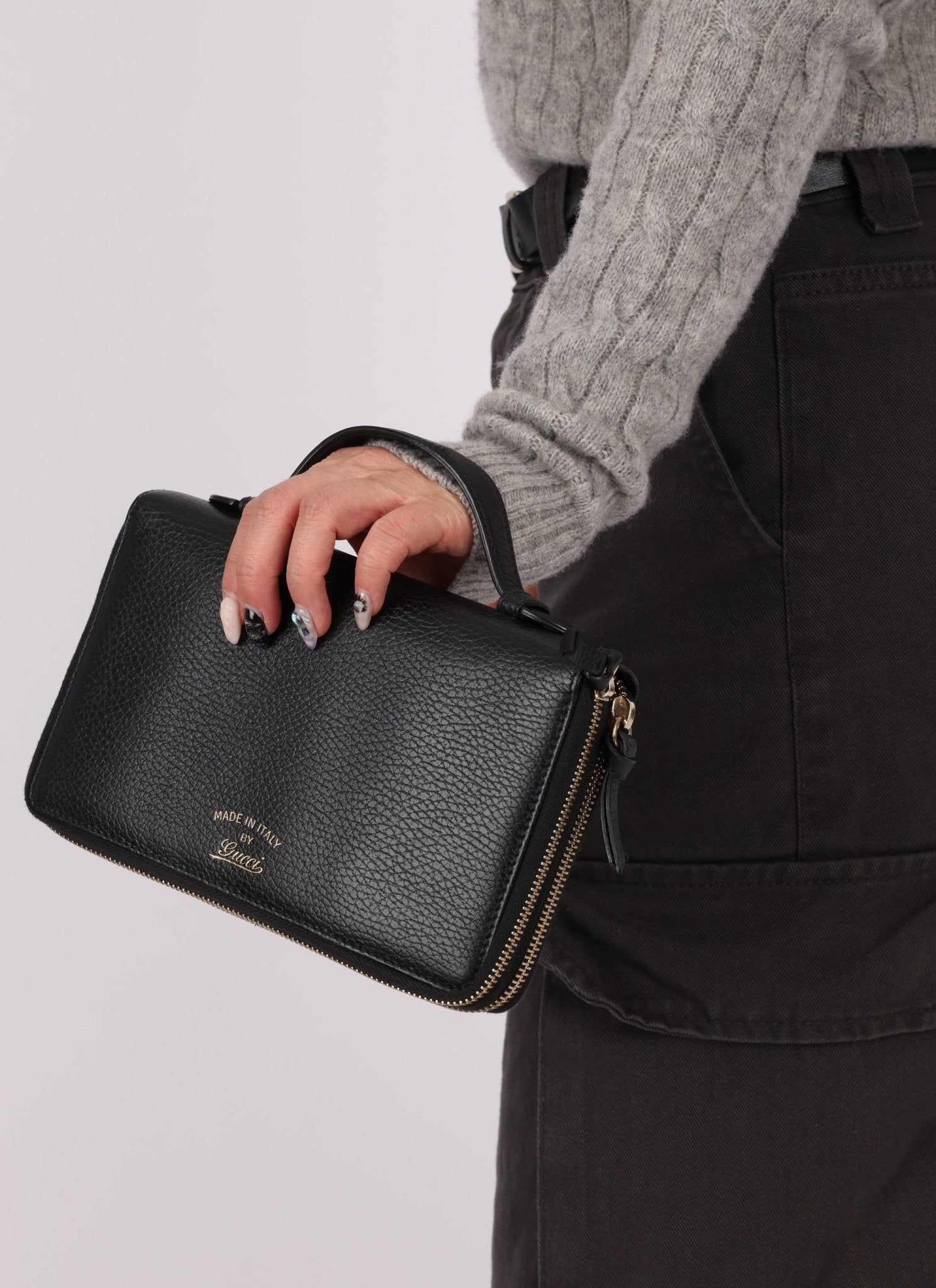 Gucci Leather Swing Bag - FashioNica