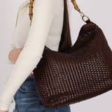 Gucci Leather Woven Bamboo Top Handle w/ Strap - FashioNica