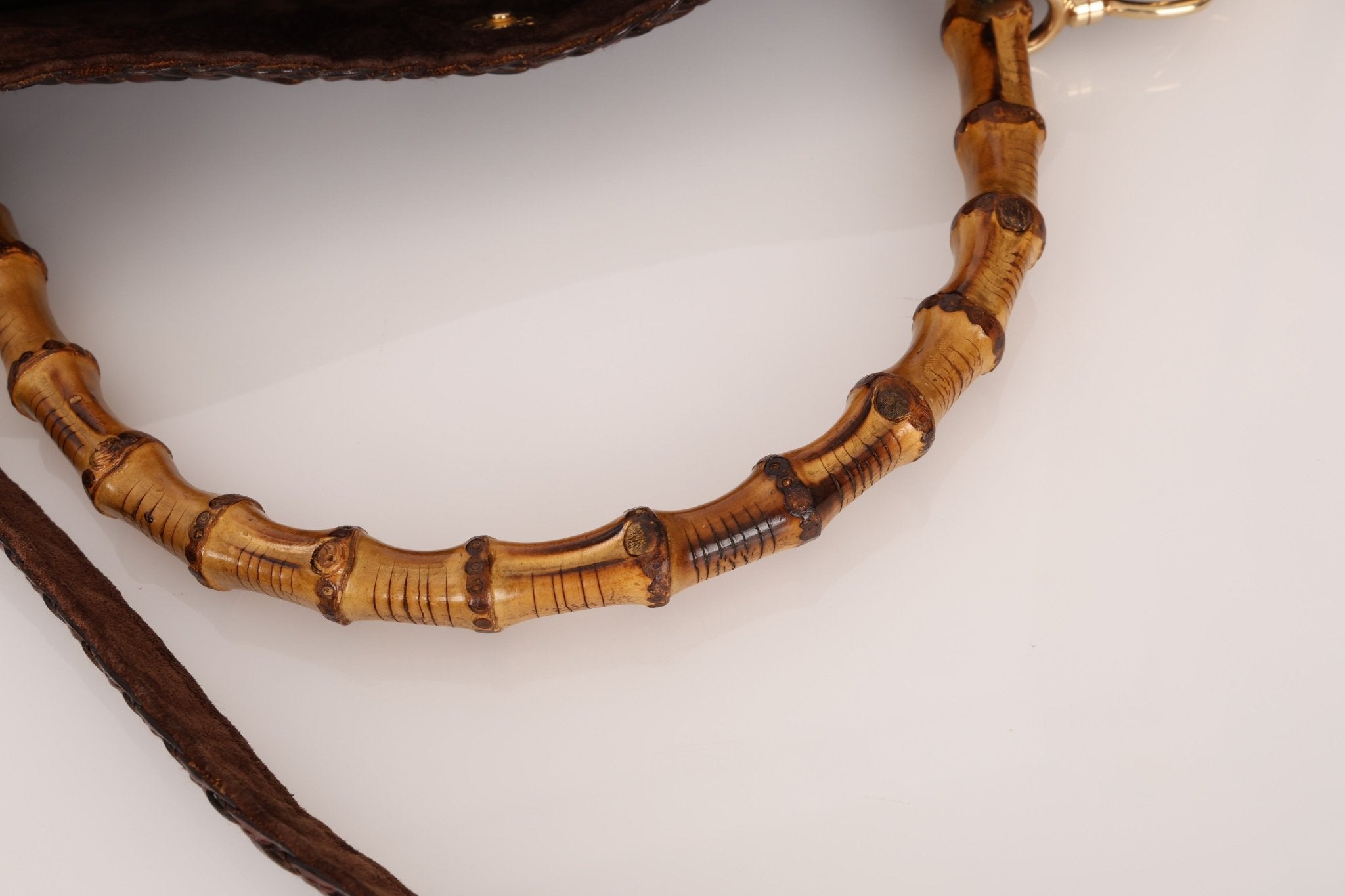 Gucci Leather Woven Bamboo Top Handle w/ Strap - FashioNica