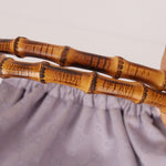 Gucci Lilac Monogram Bamboo Top Handle Tote - FashioNica