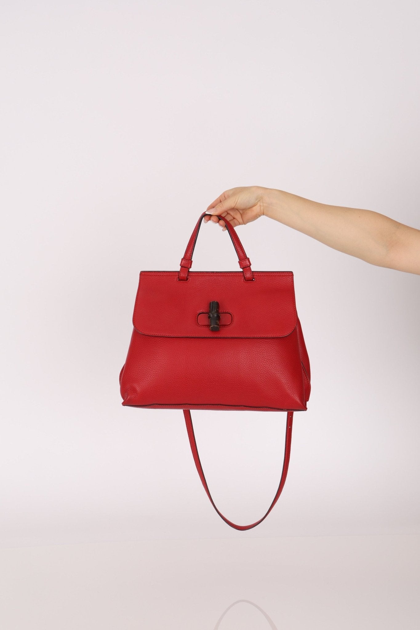 Gucci Medium Daily Bamboo2Way Kelly Bag - FashioNica