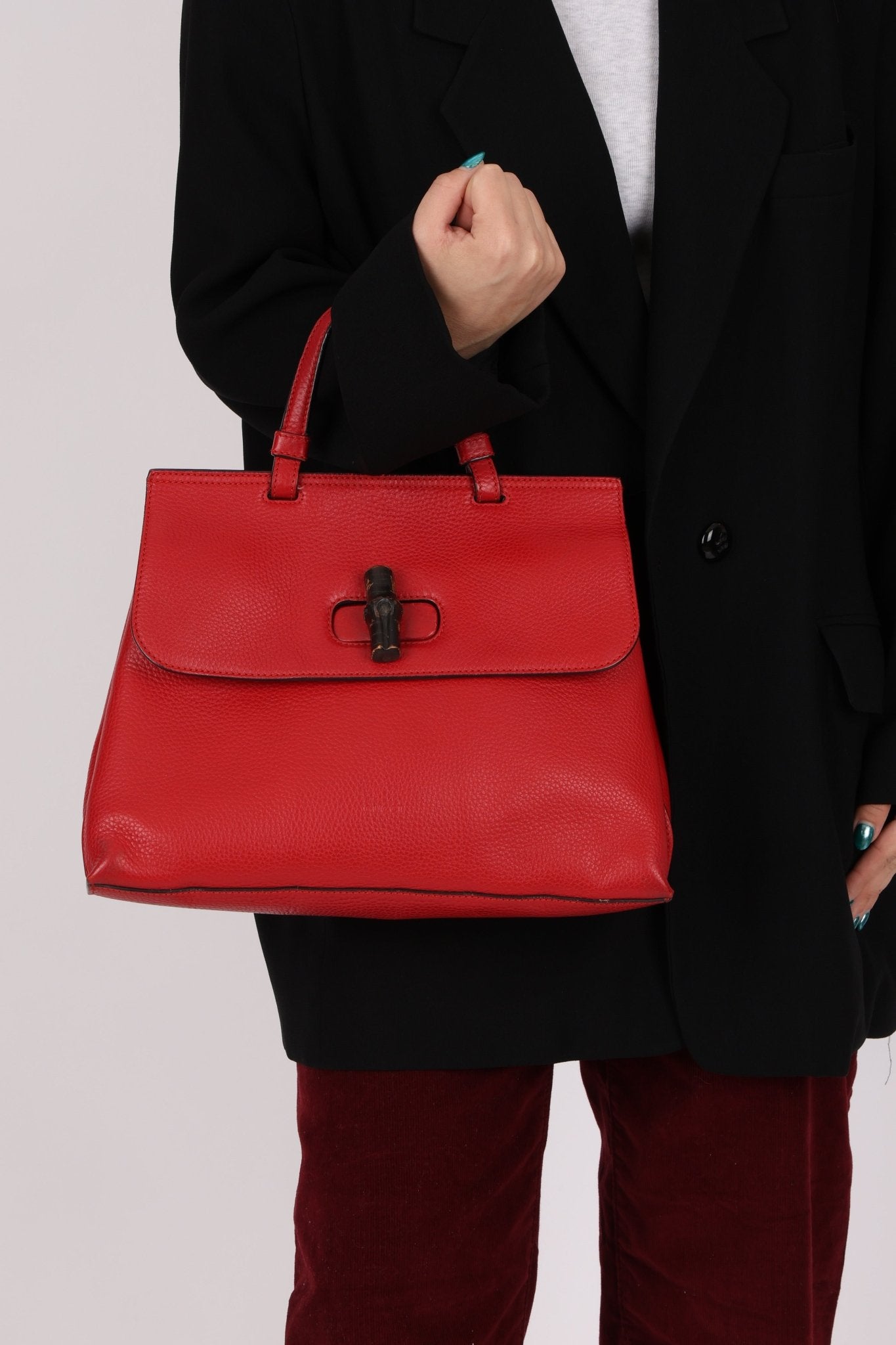 Gucci Medium Daily Bamboo2Way Kelly Bag - FashioNica