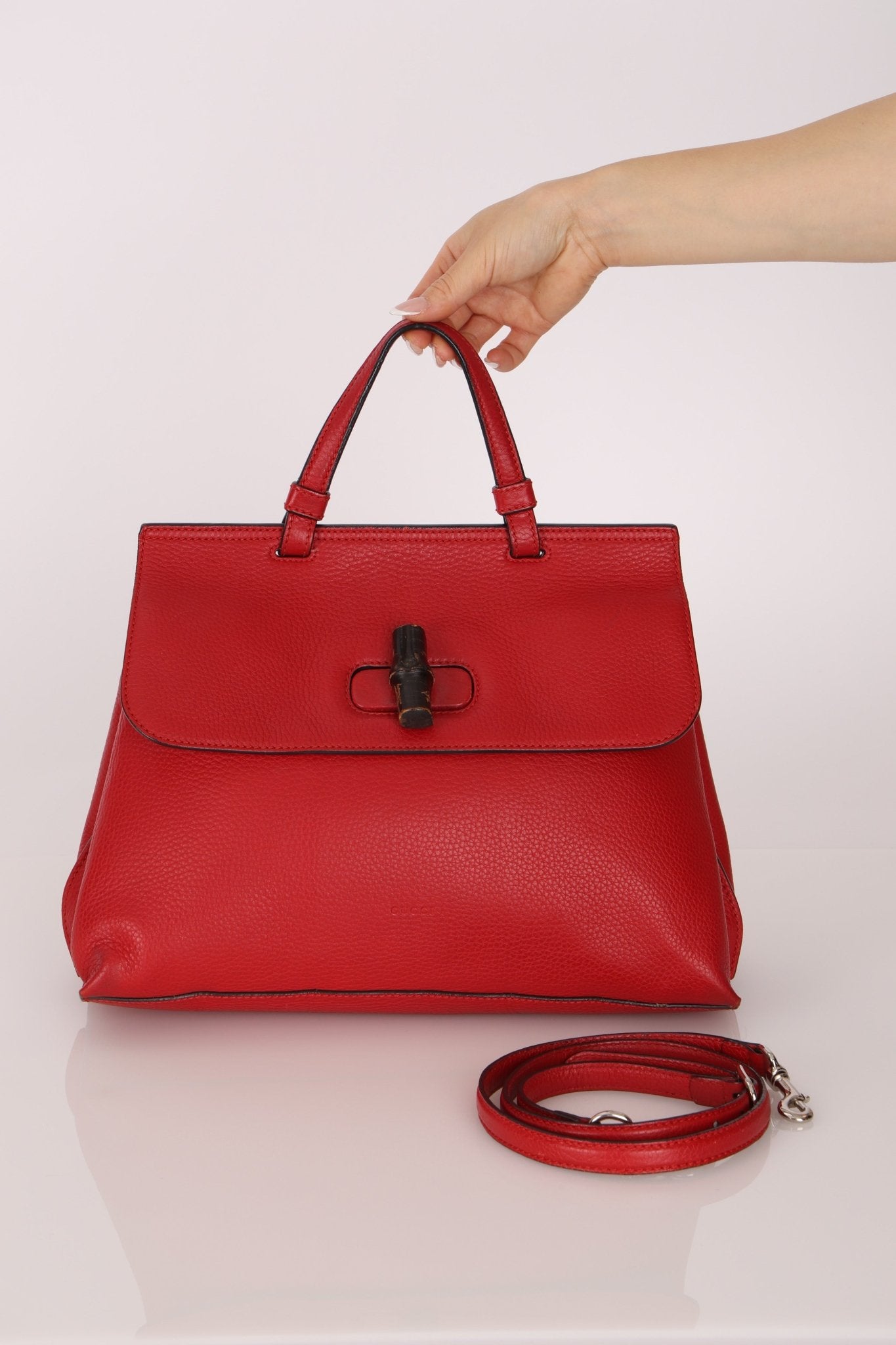 Gucci Medium Daily Bamboo2Way Kelly Bag - FashioNica