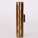 Gucci Metallic Bronze Monogram Agenda Cover - FashioNica
