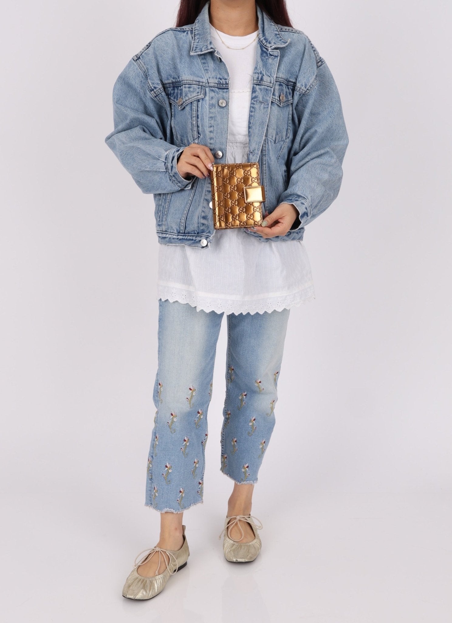 Gucci Metallic Bronze Monogram Agenda Cover - FashioNica