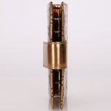 Gucci Metallic Bronze Monogram Agenda Cover - FashioNica